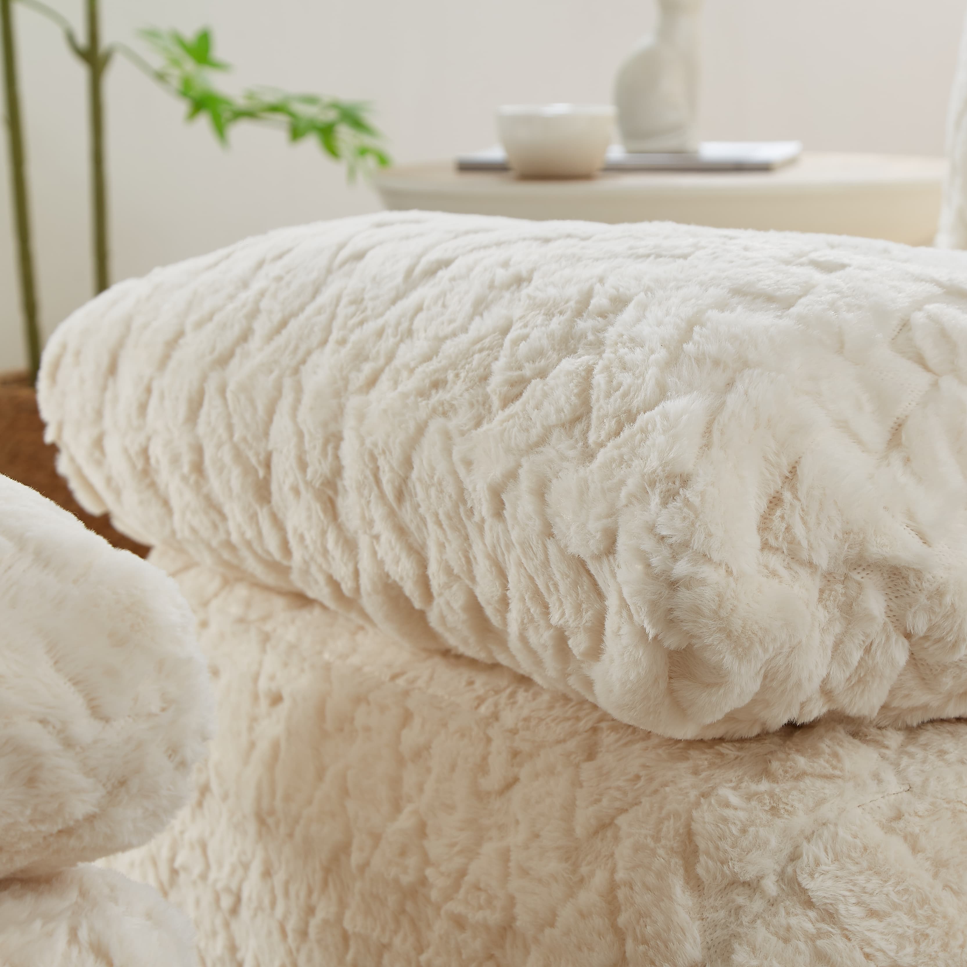 MAYEERTY Modern Full Compression Corduroy Swivel Sofa Chair with Ottoman for Living Room, 33*41*35"White