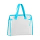 thumbnail image 2 of Bolsa transparente de PVC para guardar papeles para examen A4 con cierre de botón de presión - Carpeta impermeable de documentos de gran capacidad para los deberes, 2 of 4