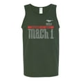 thumbnail image 2 of Wild Bobby, Ford Mustang 50 Years Logo Mach 1 Classic Emblem, Cars and Trucks, Men Graphic Tank Top, Forest Green, XX-Large, 2 of 4
