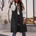 thumbnail image 5 of Wovix Women's Long-Length Vests Sleeveless Lightweight Zip Up Puffer Jacket Packable Solid Color Zipper Hooded Down Coat Winter Quilted Vest With Hood Clothes, 5 of 6