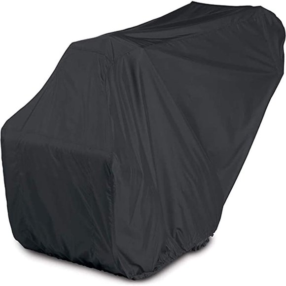 Housse de Souffleuse à Neige Robuste, Housse de Souffleuse à Neige à Deux Étapes avec Ourlet Inférieur Élastique, Tissu polyester 210d - Protecteur Imperméable pour Souffleuse à Neige 47 * 32 * 40 Pieds'