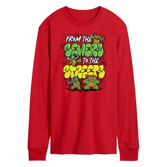 Teenage Mutant Ninja Turtles Mutant Mayhem - From The Sewers To The Streets Men's Long Sleeve Graphic T-Shirt
