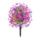 thumbnail image 2 of Estaca de flor artificial de jardín Estaca decorativa Práctica Práctica para instalar Ornamento de decoración del césped premium para patio de patio Morado rosa, 2 of 9