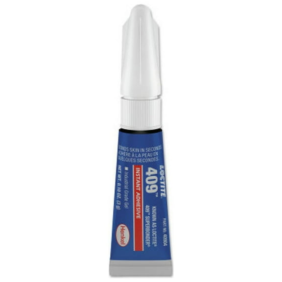 409 Super Bonder Instant Adhesive, General Purpose Gel, 3 g, Tube, Clear
