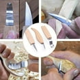 thumbnail image 4 of S SERENABLE Fityle Ensemble de 4 Outils de Sculpture sur Bois Coupeur à Main Couteau à Tailler Haute Résistance, 4 of 9