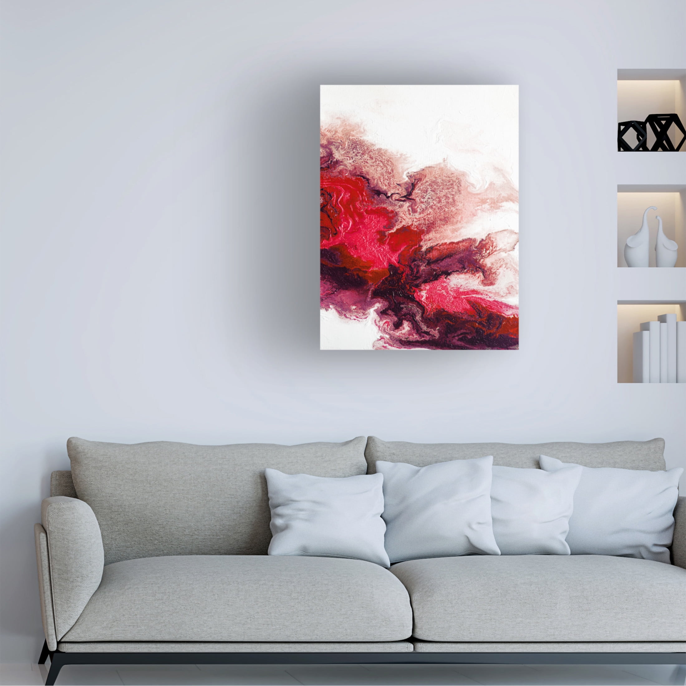 Trademark Fine Art Alyson Storms Rainbow Smoke 3 Canvas Wall Art