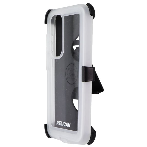 Open Box Pelican Voyager Case and Belt Clip Holster for Samsung Galaxy S24+(Plus) - Clear