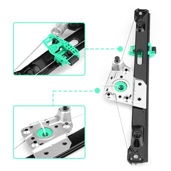 Power Window Regulator, 51357140590 Rear Right Rear Window Regulator Passenger Side Replacement for E90 3 Series 4 Door 51357140590