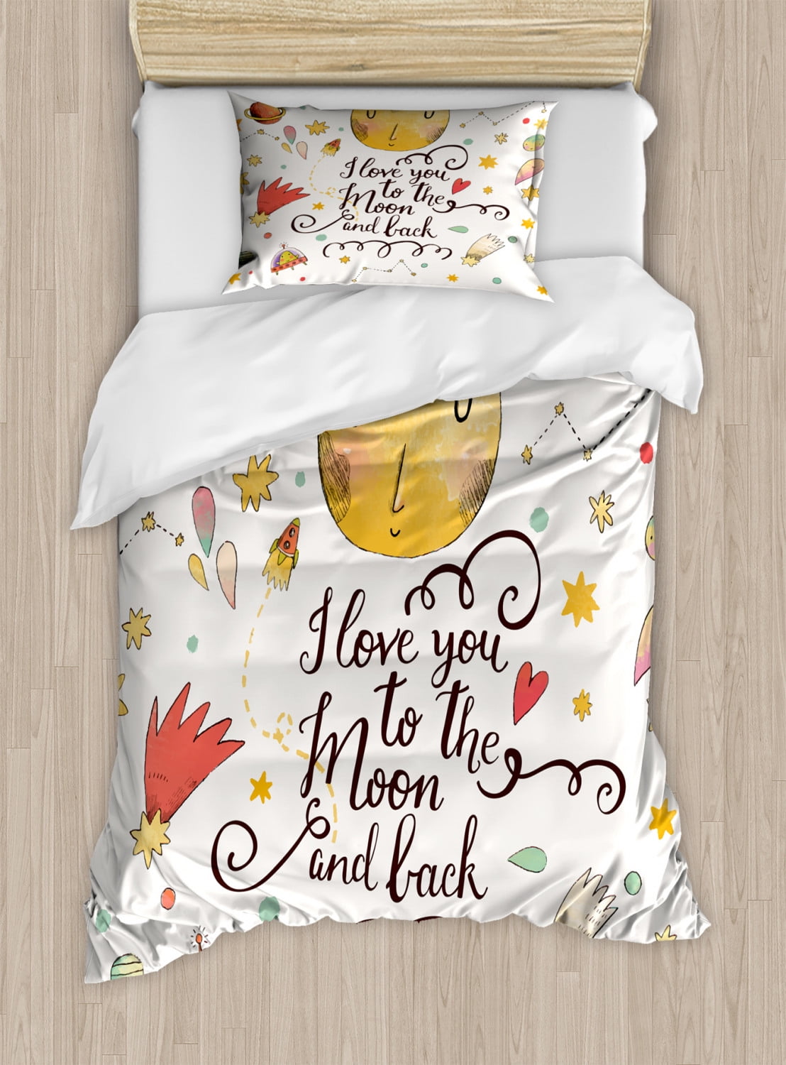 love you to the moon and back crib set