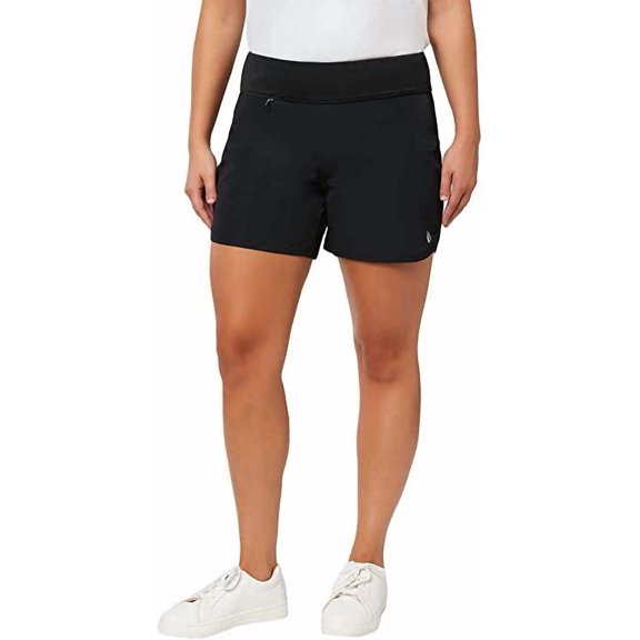 Hang Ten Women's Lined Hybrid Shorts UPF 50  Size: XXL, Color: Black