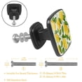 thumbnail image 3 of 4 Pcs Cabinet Handle Drawer Pulls Lemon Knobs with Screws Square Furniture Office Cabinet Knob Decoration, 3 of 7