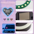 thumbnail image 4 of Solar Powered Wireless LED Heart Shape C-Pillar Neon Light, 2026 New Car LED Ambient Light, Car Solar Heart LED Light, Auto Day-Charge, Ip65 Waterproof, for car, Outdoor Decor (Blue*2), 4 of 8
