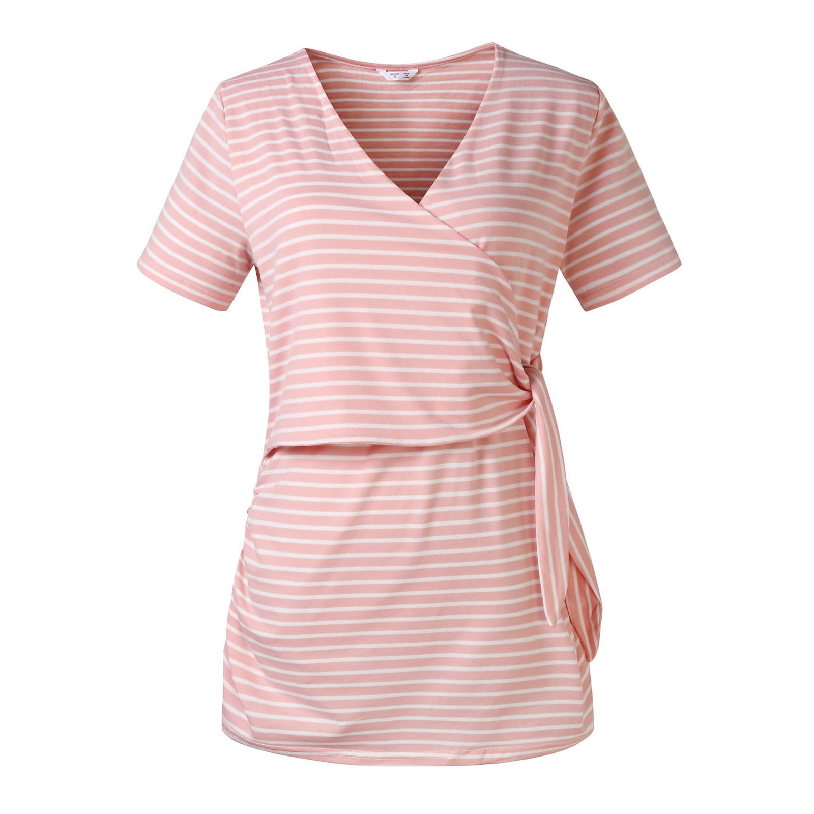 New Maternity Clothes Womens Maternity Summer Short Sleeve Striped