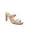 Blush, variant on Womens Heeled Sandals - Stylish Two Strap High Heel Slip-on Mules for Evening Parties & Dating - Square Open Toe Summer Sandal - Dress Shoes for Ladies