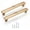 Champagne Bronze, variant on Satanga Black Knobs Handle Pulls for Cabinets Closet Vanity Cabinet Champagne Bronze Drawer Pull Easy Installation Pack of 4 and 10 Single Hole 5 inch Zinc Modern
