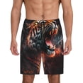 thumbnail image 1 of KLL Cool Tiger Print Bikini Set for Women,String Two Piece Halter Top Triangle Bikini Set with Tie Side Bottom Sexy Swimsuit Bathing Suits-3X-Large, 1 of 6