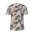 thumbnail image 6 of Rocae Colorful Flowers for Men's Mesh Quick-Dry Short Sleeve Workout T-Shirt,Mens Crew Neck Tee Lightweight Soft Classic T Shirts XX-Large, 6 of 9