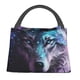 thumbnail image 1 of Easygdp Purple Sky Wolf Bolsa de Almuerzo Insulada Reutilizable, Bolsa de Mano y Bandolera para Oficina, Trabajo, Viajes, 1 of 6