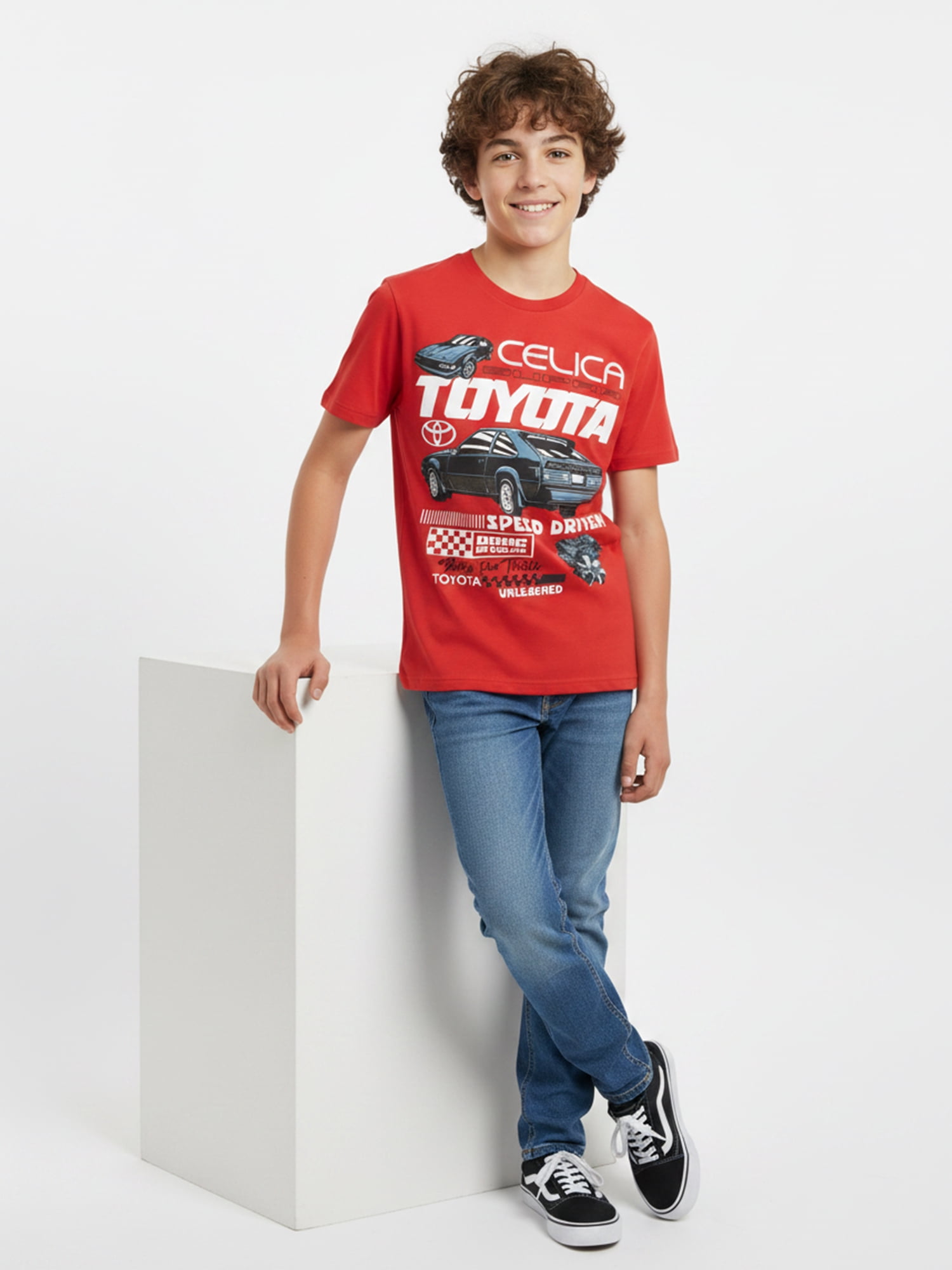 Toyota Boys' Graphic Tee with Short Sleeves, Supra, Sizes 4-18