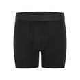 thumbnail image 3 of Wrangler Men's Cotton Stretch 6" Boxer Brief Men's Underwear, 2XL, Black, 6-Pack, 3 of 5