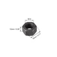 thumbnail image 2 of 10pcs M12 Metric Carbon Steel Grade 8.8 Hexagon Hex Nut Black, 2 of 3