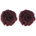 thumbnail image 2 of Here's a refined and professional product description based on the title you provided:\n\n \n\n**2PCS Flower Hair Bun Extensions with Red Scrunchy –, 2 of 3