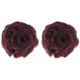 thumbnail image 2 of Here's a refined and professional product description based on the title you provided:\n\n \n\n**2PCS Flower Hair Bun Extensions with Red Scrunchy –, 2 of 3