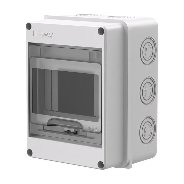 Naiovety Caja de distribución compacta del ABS, opción asequible y confiable, fácil de instalar, caja fuerte para exteriores Decoración del hogar