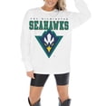 thumbnail image 3 of Women's Gameday Couture White UNC Wilmington Seahawks Big Goals Oversized Long Sleeve T-Shirt, 3 of 5
