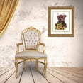 thumbnail image 3 of Sheena Pike Art 20x24 Gold Ornate Wood Framed with Double Matting Museum Art Print Titled - Bruno Bear-Rudolph Fan, 3 of 4