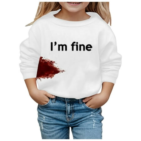 

Girls Jackets And Hoodies Hoodies for Girls Children s Winter Fashion Festival Printed Solid Color Hoodless Long Sleeved Hoodie Casual And Comfortable Coat