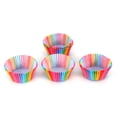 thumbnail image 4 of 100 Pcs Baking Cups, Colorful Paper Cake Baking Cups Rainbow Color Baking Tools for Birthday Wedding and Party Decoration, 4 of 8