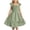 Test#22 Green, variant on mgoYE Girls Country Dress Girls Summer Dresses Cute Double Layer Ruffle Sleeve Smocked Flowy Dress(Blue,5-6 Years)
