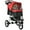 Red, variant on PawHut Pet Stroller with 3 Wheels for Small and Medium Dogs, Grey