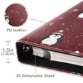 thumbnail image 5 of Photo Album 11.8x11.2 Inch Leather Cover Photo Book Scrapbooking Albums for Weddings Birthdays Anniversaries Cute Penguin Pattern, 5 of 9