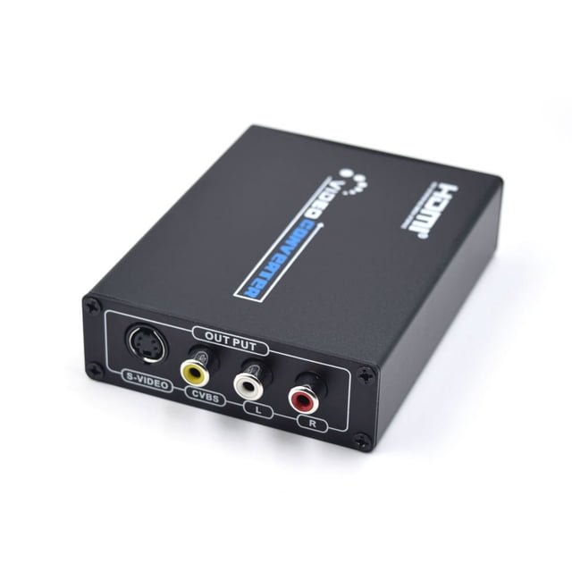 Convertidor HD a AV + S-Video Adaptador convertidor de video HD Admite hasta 1080P Resoluc Abanopi Convertidor