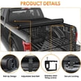 thumbnail image 2 of Nilight Soft Roll Up Truck Bed Tonneau Cover Compatible with Toyota Tacoma 2005 2006 2007 2008 2009 2010 2011 2012 2013 2014 2015 5ft, 2 of 7