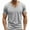 Gray, variant on Afuyipoi Tshirts for Men V-neck Casual Solid Short Sleeve Sport Tee Tops Army Green Size L