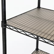 Seville Classics Heavy Duty Fitted Wire Shelf Liners Water-Resistant Protector Mat, Non-Adhesive (2 Pieces), Semi-Transparent Taupe, fits 36" x 18" shelf