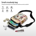 thumbnail image 7 of HELLHERO West Highland Terriers Daisies Shoulder Bag Polyester 2 Zippers Adjustable Shoulder Strap Crossbody Bag for Travel, Outdoor and Daily Use, 7 of 7