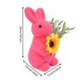 thumbnail image 3 of 8"H Foam Rabbit Statue Bunny with Sunflowers Sculpture Outdoor Statues Indoor Decor Animal Ornament for Home Garden Lawn Yard Patio Balcony Gifts Birthday Easter Housewarming Christmas, 3 of 7