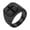 Black, variant on Men Women's Cross Ring Band Stainless Steel Personalized Daily Jewelry Silver Size 11