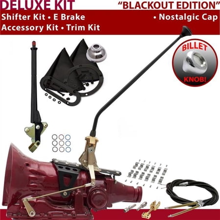 American Shifter AOD Shifter Kit Black 23 in. E Brake Cable Clamp Trim Kit for F4134