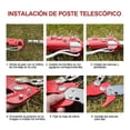 thumbnail image 4 of Cortador De Ramas Altas Exteriores 2 En 1 Para Ramas Altas rojo plata, 4 of 5