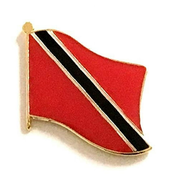 Pack of 50 Trinidad and Tobago Flag Lapel Pins, Trinidad Tie & Hat Pin Badges