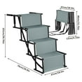 thumbnail image 2 of WAASOSCON Dog Steps For Car | Safe Pet Steps with Non-Slip Surfaces | Reinforced Support 176 Lb Foldable Dog Stairs Pet Ramp 4-Step Dog Stairs For Small To Large Dogs, 2 of 8
