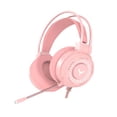 thumbnail image 2 of Auriculares para juegos Auriculares estéreo LED Auriculares omnidireccionales con micrófono reductor de ruido, rosa kenally EL000129-03, 2 of 2