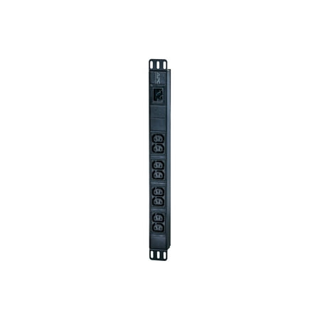 APC Easy Basic Rack PDU EPDU1016B - Power distribution unit (rack-mountable) - AC 200/208/230 V - 3680 VA - input: IEC 60320 C20 - output connectors: 8 (power IEC 60320 C13) - 1U - 8 ft cord - black - for P/N: AR106V SCL400RMJ1U SCL500RMI1UC SCL500RMI1UNC SMTL1000RMI2UC SMTL750RMI2UC