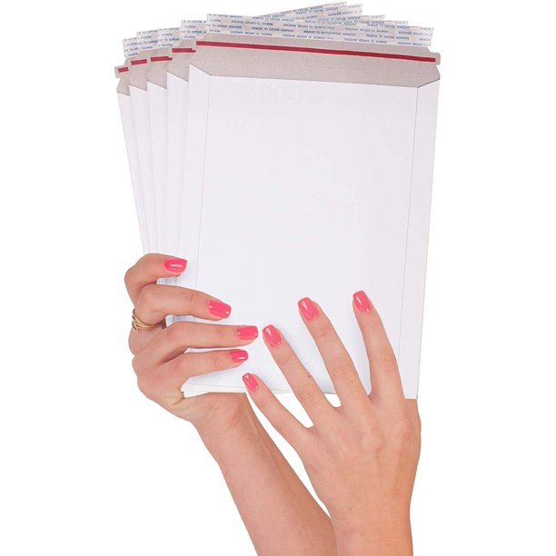 25 Pack Rigid envelopes 7 x 9 Paperboard mailers 7x9 Stay Flat
