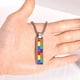 thumbnail image 5 of Pisexur Belleza Maquillaje Joyería Colgante Rectangular Collar de Acero Inoxidable Acero Titanio Accesorios Goteropara mujeres y hombres, 5 of 6